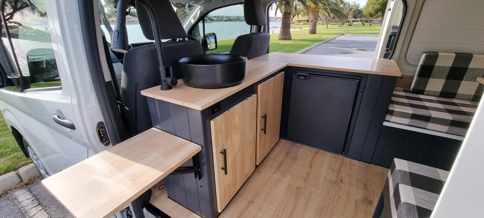 Campervan seating layout